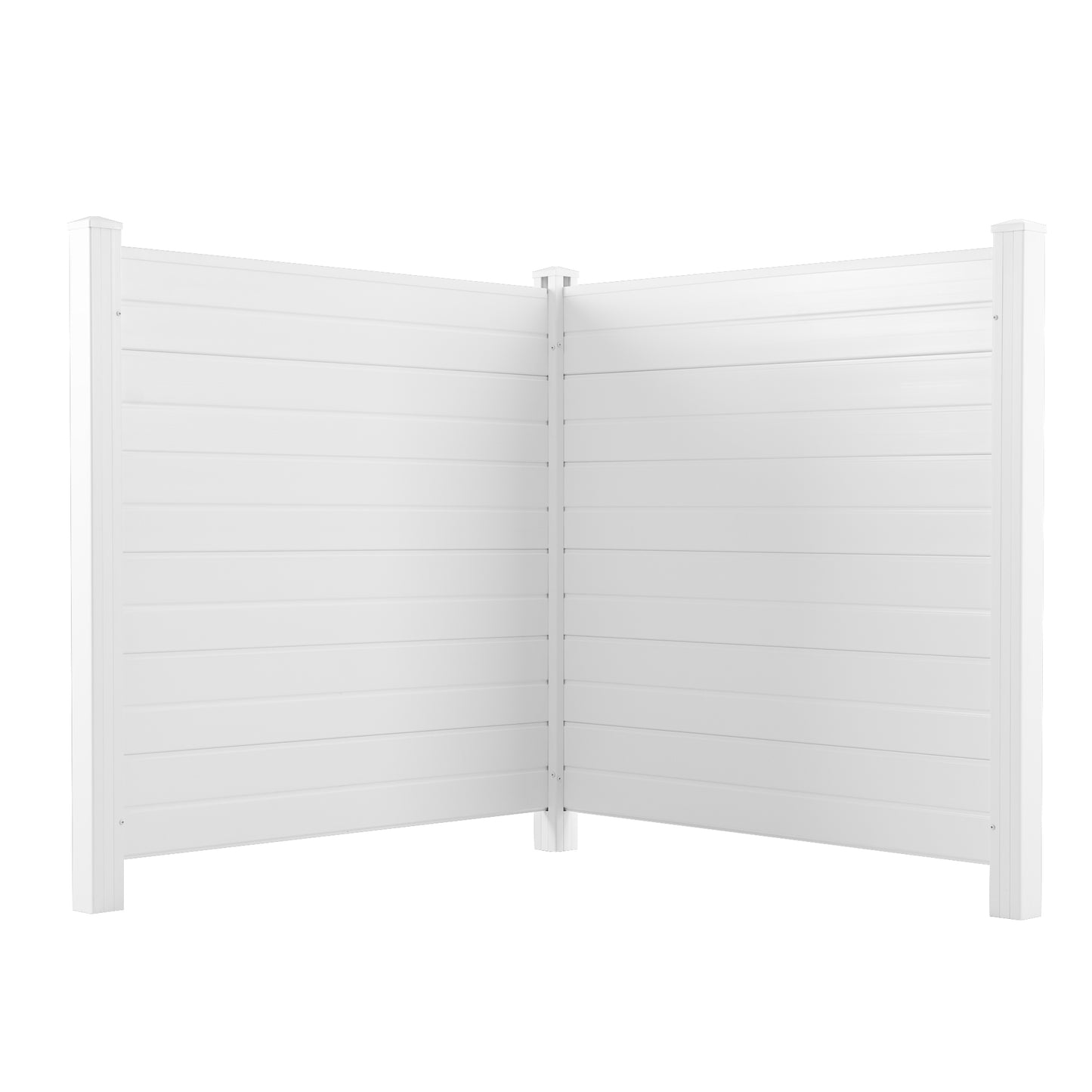 Privacy Fence Panels Kit Air Conditioner Trash Can Enclosure Vinyl white color - LaTezza Online Shop