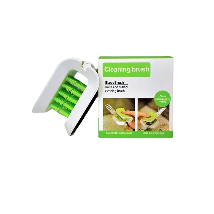 U-Shaped Cleaning Brush Knife And Fork Brush Chopstick Brush Cutlery Brush Can Be Opened And Closed Kitchen Supplies Hand Brush - LaTezza Online Shop