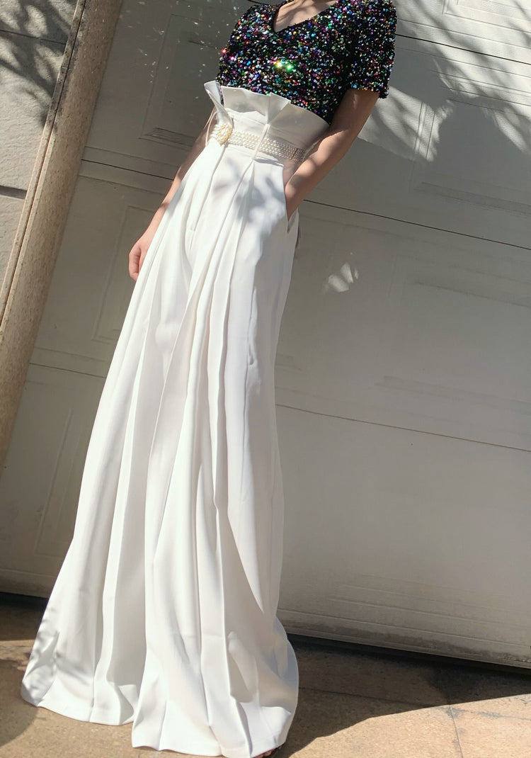 High Waist, Long Legs, Loose Drop, Straight Tube, Wide Leg Suit Pants for Women - LaTezza Online Shop