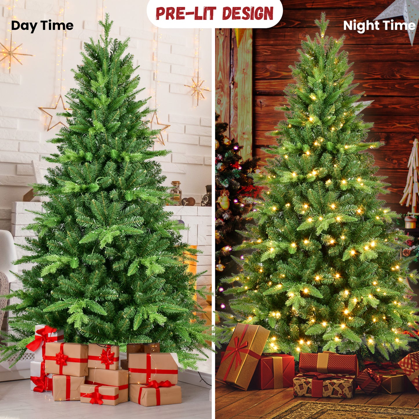 5FT PE&PVC Prelit Christmas Tree - LaTezza Online Shop