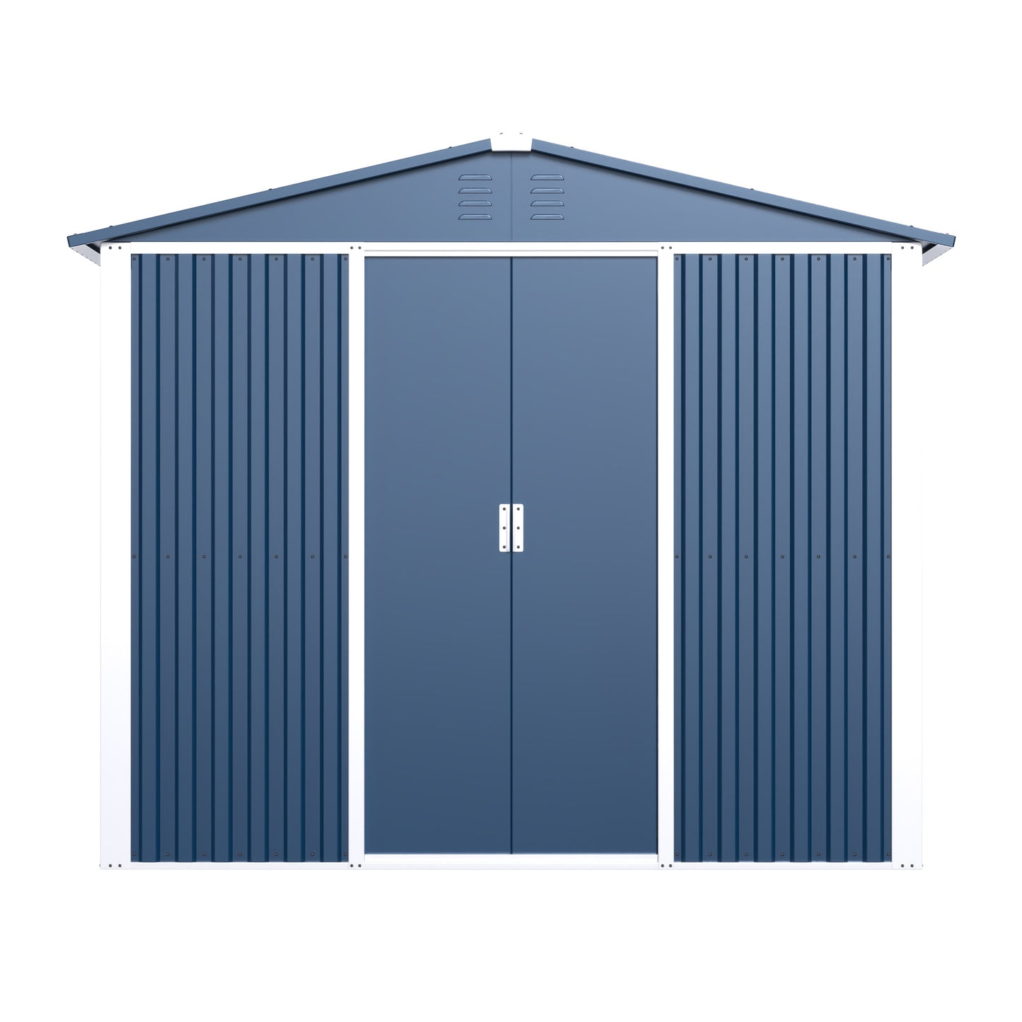 Professional Install Metal Shed 8.6 Ft. W X 6.3 Ft. D Metal Shed With Sliding Door In Blue 54 Sq. Ft. - LaTezza Online Shop