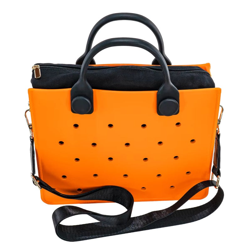 Waterproof EVA Handbag Punching Women's Tote Bags With Shoulder Strap Beach Bag