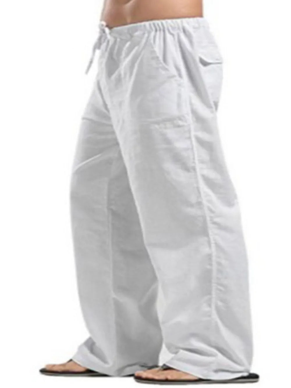 Men's Full Size Drawstring Pants with Pockets Plus Size - LaTezza Online Shop