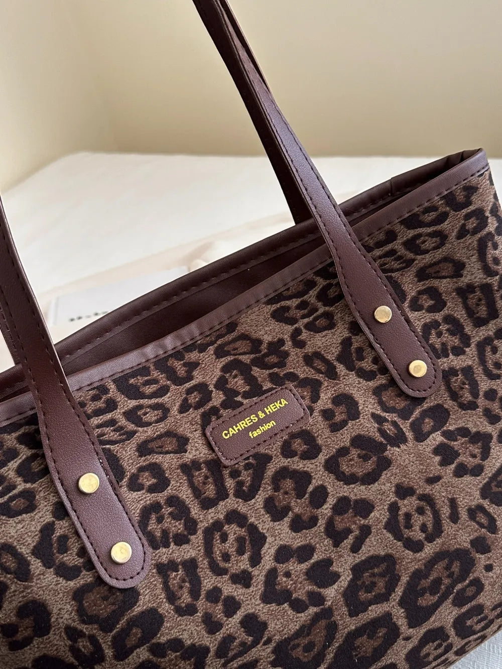 Leopard Polyester Tote Bag - LaTezza Online Shop