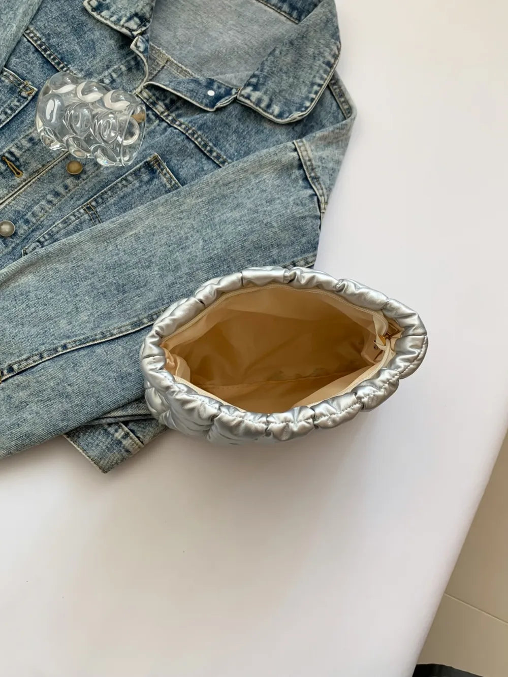 Quilted Plaid Clutch with Zipper - LaTezza Online Shop