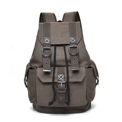 Street Canvas Unisex Backpack Retro Casual Travel Bag Large Capacity Schoolbag - LaTezza Online Shop