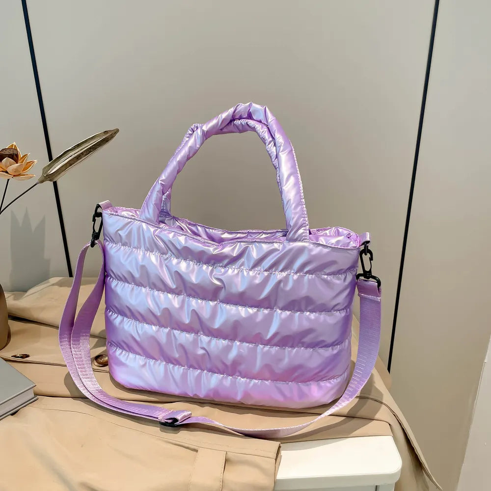 Handbag Crossbody Bag PU Leather Detachable Strap Puffy Bag - LaTezza Online Shop