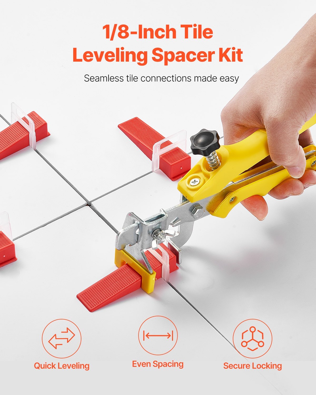 Tile Leveling System 3 Mm 700pcs Tile Spacers 200 Reusable Wedges 1 Plier - LaTezza Online Shop