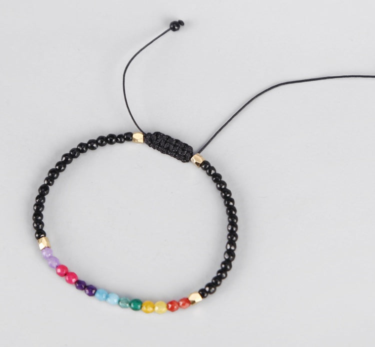 12 Constellation Lucky Stone 3MM Seven Chakra Bracelet - LaTezza Online Shop