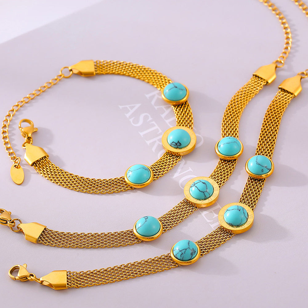 Turquoise Titanium Steel Bracelet - LaTezza Online Shop