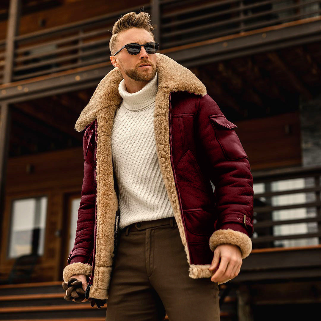 Mens Winter Military Fleece Fur Collar Warm Jackets - LaTezza Online Shop
