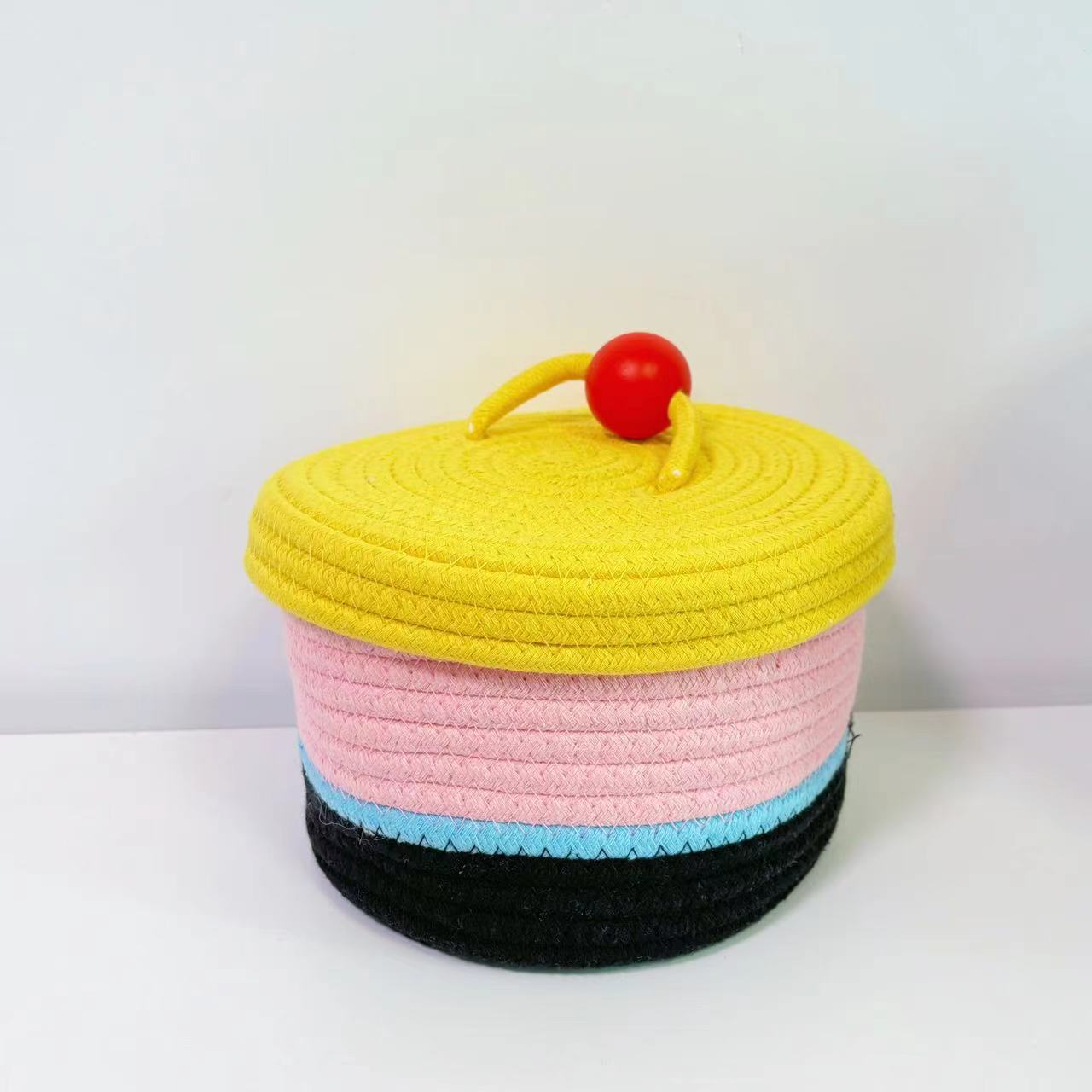 Home Cotton Weaving Storage Basket Ins Wind Vegetable Toy Storage Basket Living Room Miscellaneous Display Underwear Storage Basket - LaTezza Online Shop