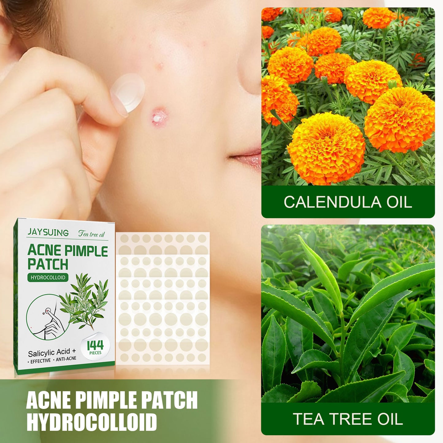 Jaysuing Waterproof Invisible Acne Patch Lighten Acne Acne Print Moisturizing Repair Clear Patch - LaTezza Online Shop