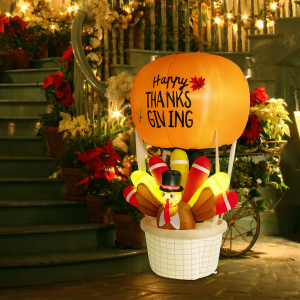 6ft Turkey Hot Air Balloon With 5 LED Lights - LaTezza Online Shop
