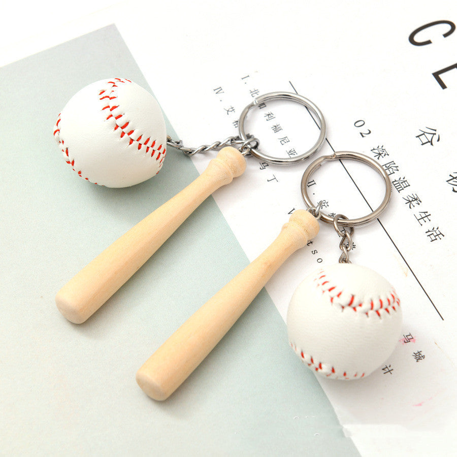 Simulation Baseball Keychain Bat Pendant - LaTezza Online Shop