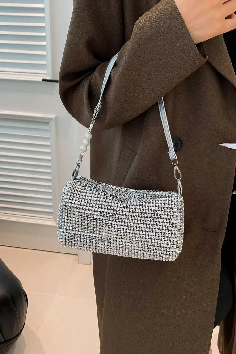 Openwork Crossbody Bag with Removable Strap - LaTezza Online Shop