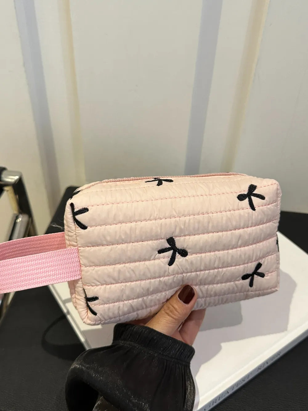 Texture Contrast Bow Wristlet - LaTezza Online Shop
