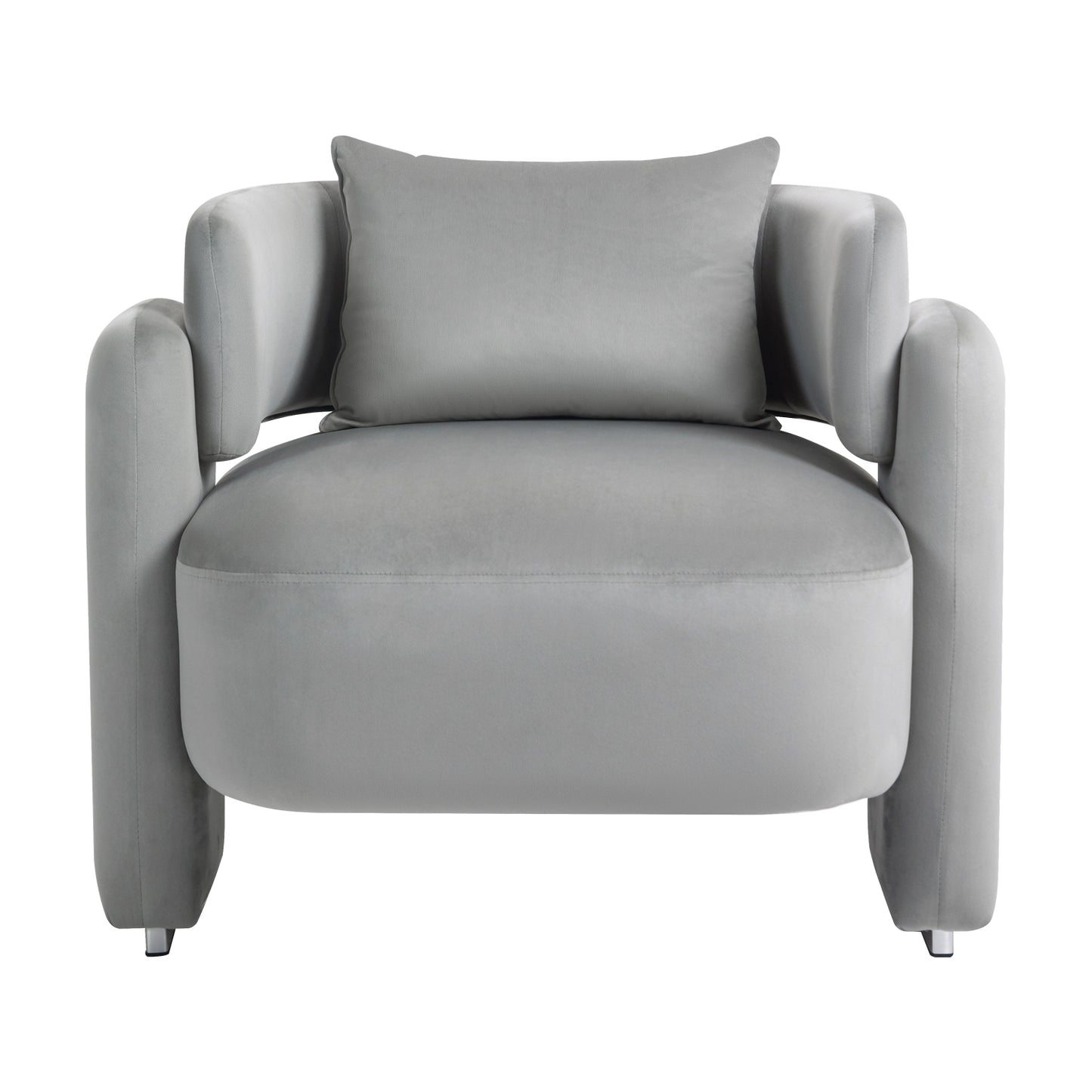 Modern design velvet lounge chair,single sofa with pillows for living room,bedroom(GREY) - LaTezza Online Shop
