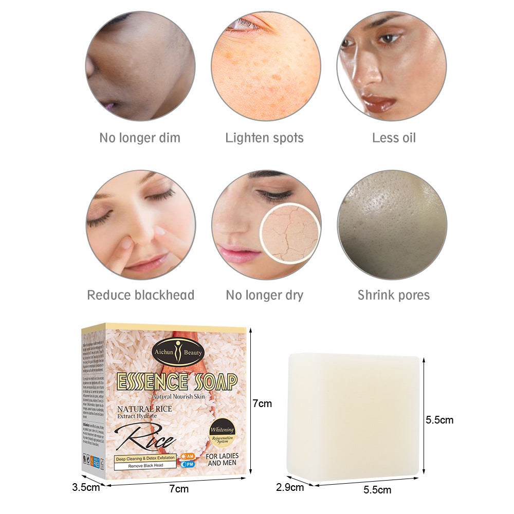 Rice Handmade Soap Body Skin Brightening Moisturizing 100g Handmade Soap Melaninsoap - LaTezza Online Shop