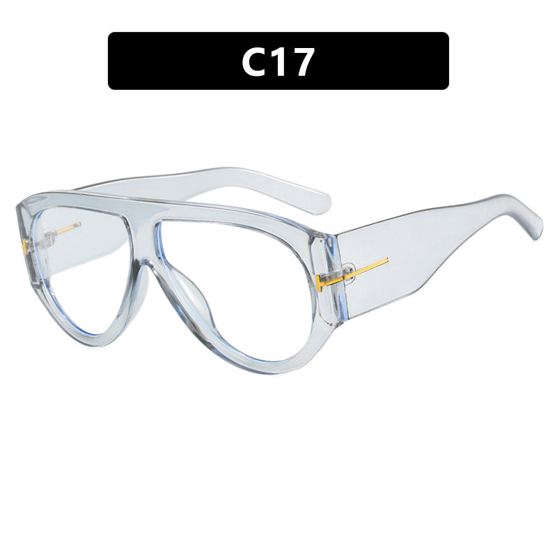 T-shaped large frame sunglasses, pilot's toad fashion cross-border sunglasses, personalized women's sunglasses - LaTezza Online Shop