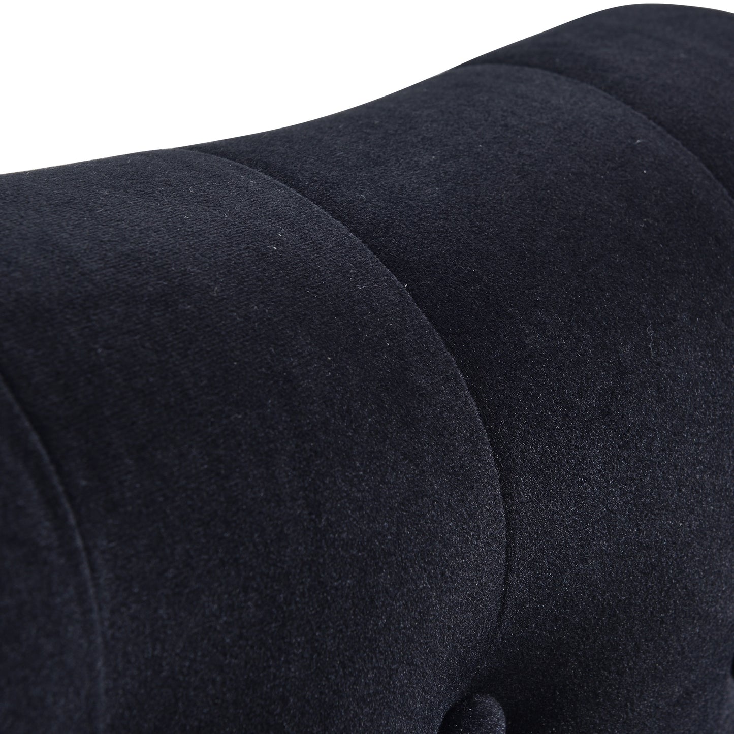 58 inch velvet lounge chair, button cluster right arm lounge chair with nail head decoration and solid wood legs - LaTezza Online Shop
