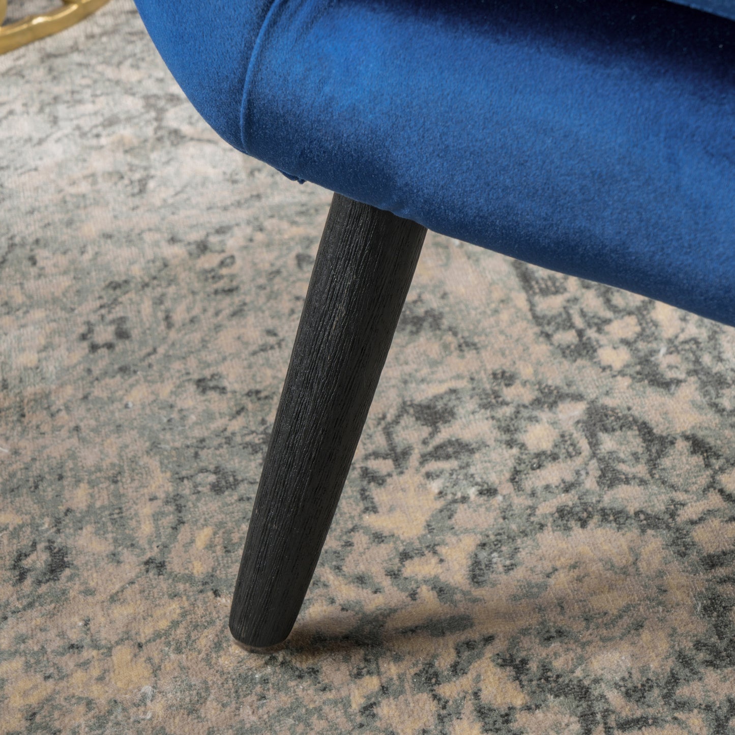 Navy Blue Armchair for Living Room, Velvet Upholstered - LaTezza Online Shop