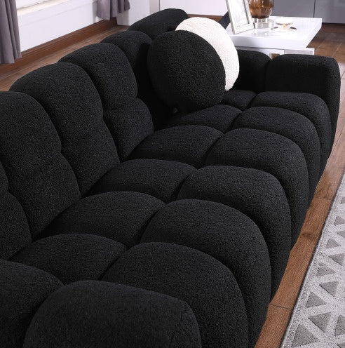87.4 Length ,35.83 Deepth ,human Body Structure For USA People, Marshmallow Sofa,boucle Sofa ,3 Seater - LaTezza Online Shop