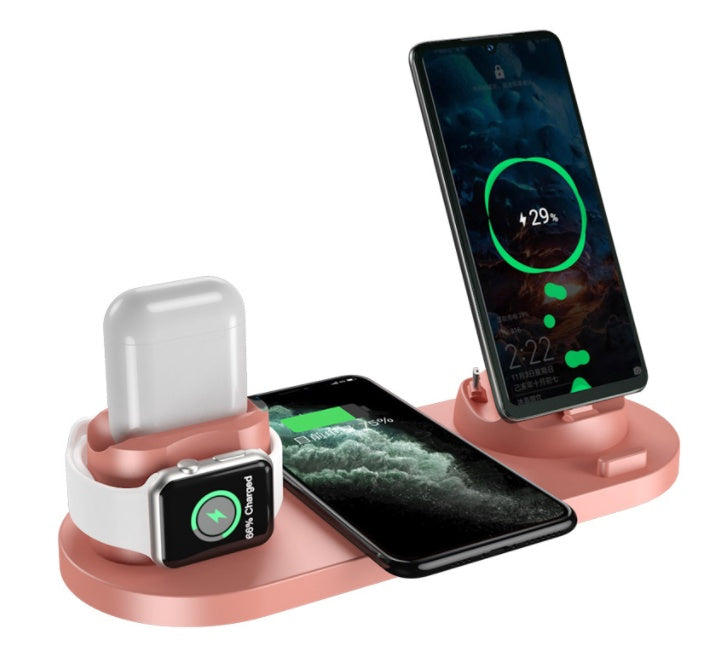 Wireless Charger For IPhone Fast Charger For Phone Watch 6 In 1 Charging Dock Station