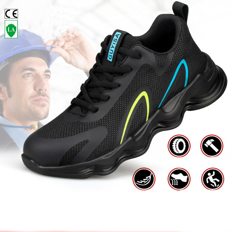 Steel Toe Shoes For Men Work Safety Shoes Nonslip Indestructible Sneakers - LaTezza Online Shop