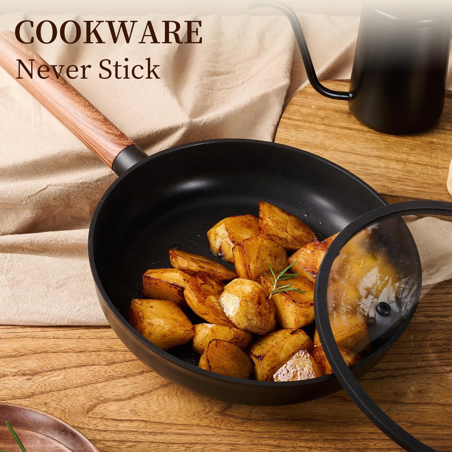 Ceramic Cookware Sets 15 Pcs Healthy Pots And Pans Set Non Stick Induction Kitchen Cooking Set With Removable Handles Oven Safe - LaTezza Online Shop