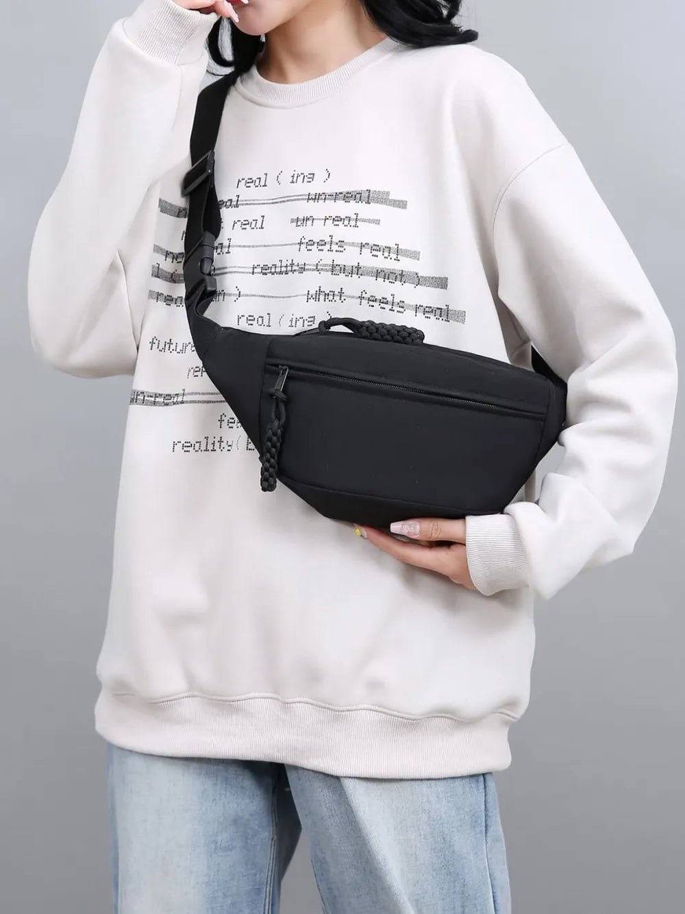 Oxford Cloth Adjustable Strap Sling Bag - LaTezza Online Shop