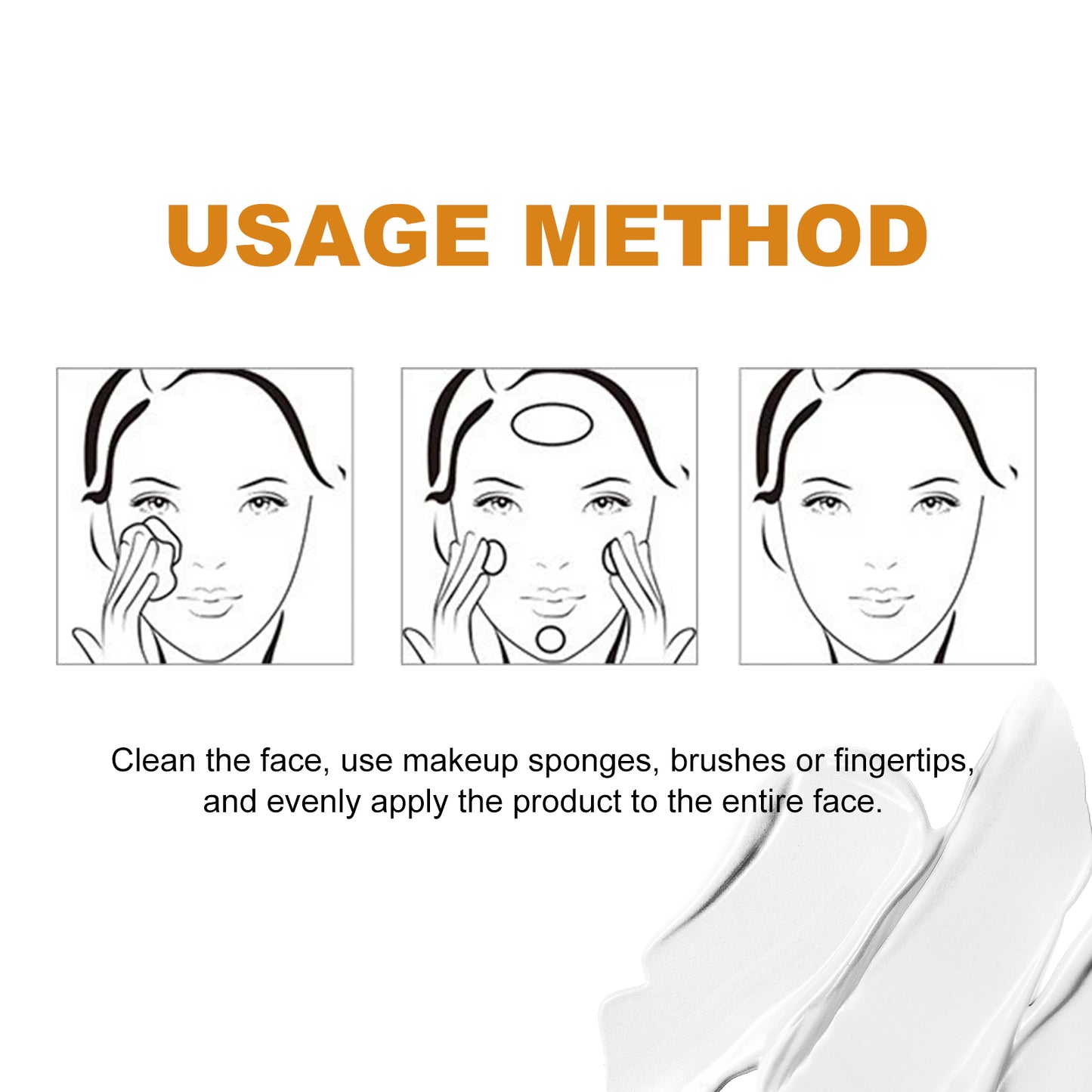 West&Month Foundation Cream, Natural Adherence To Non-Greasy Brightening Skin Color Concealer Moisturizing Makeup Cream - LaTezza Online Shop
