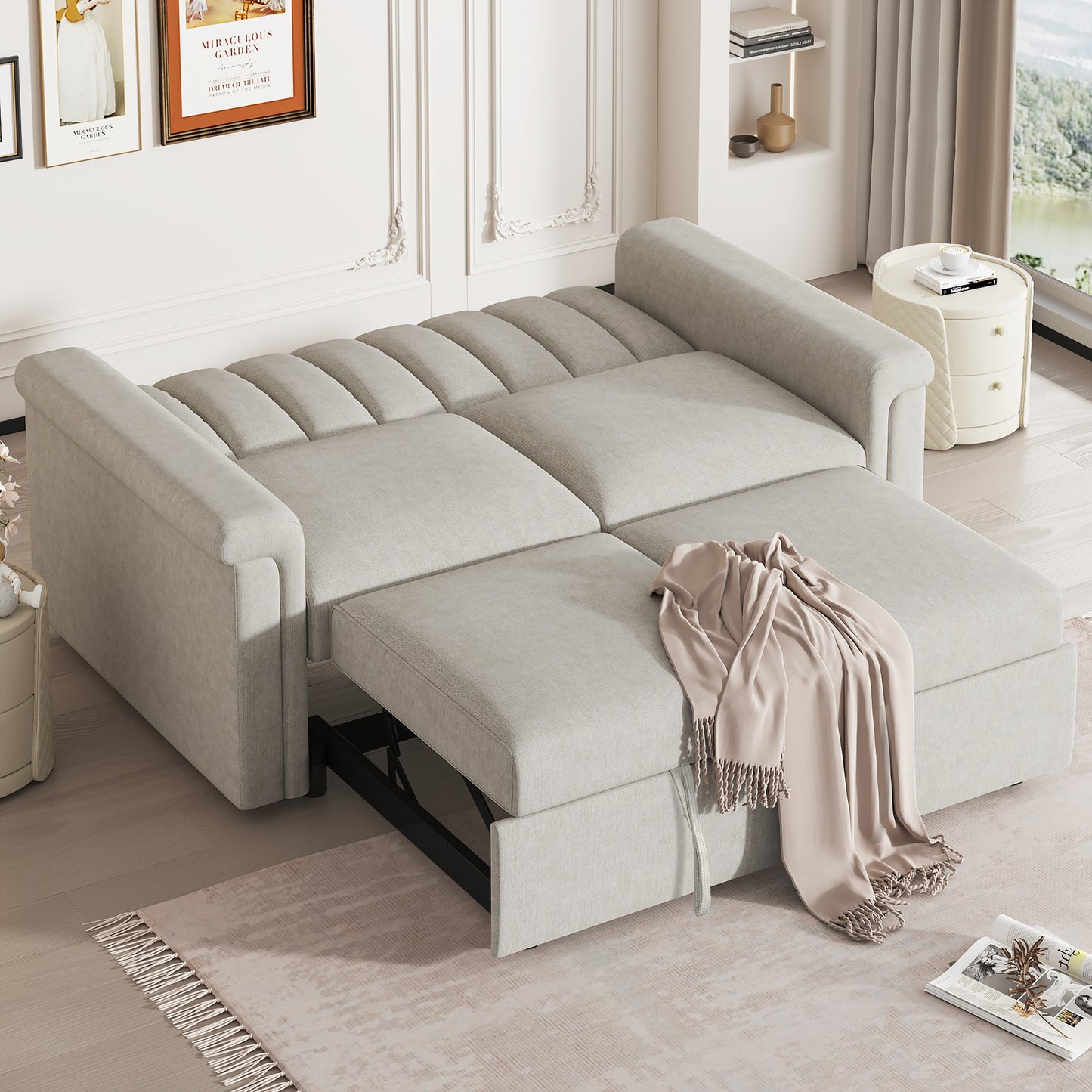 Convertible Soft Cushion Sofa Pull Bed ,for Two People to Sit On - LaTezza Online Shop