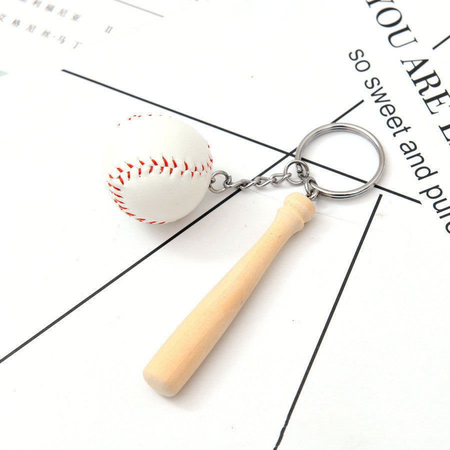 Simulation Baseball Keychain Bat Pendant - LaTezza Online Shop
