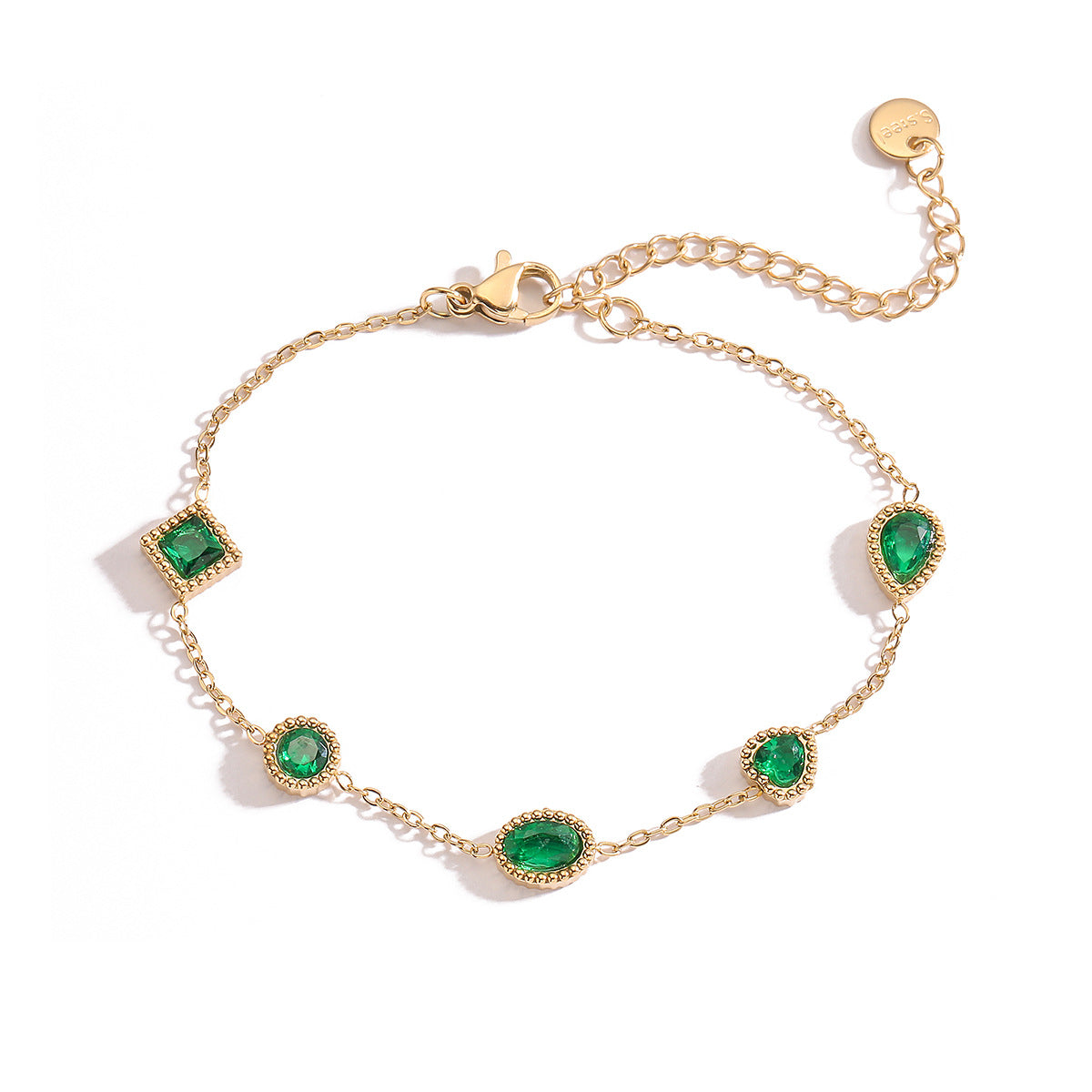 Zircon titanium steel bracelet for women niche exquisite versatile and colorfast jewelry - LaTezza Online Shop