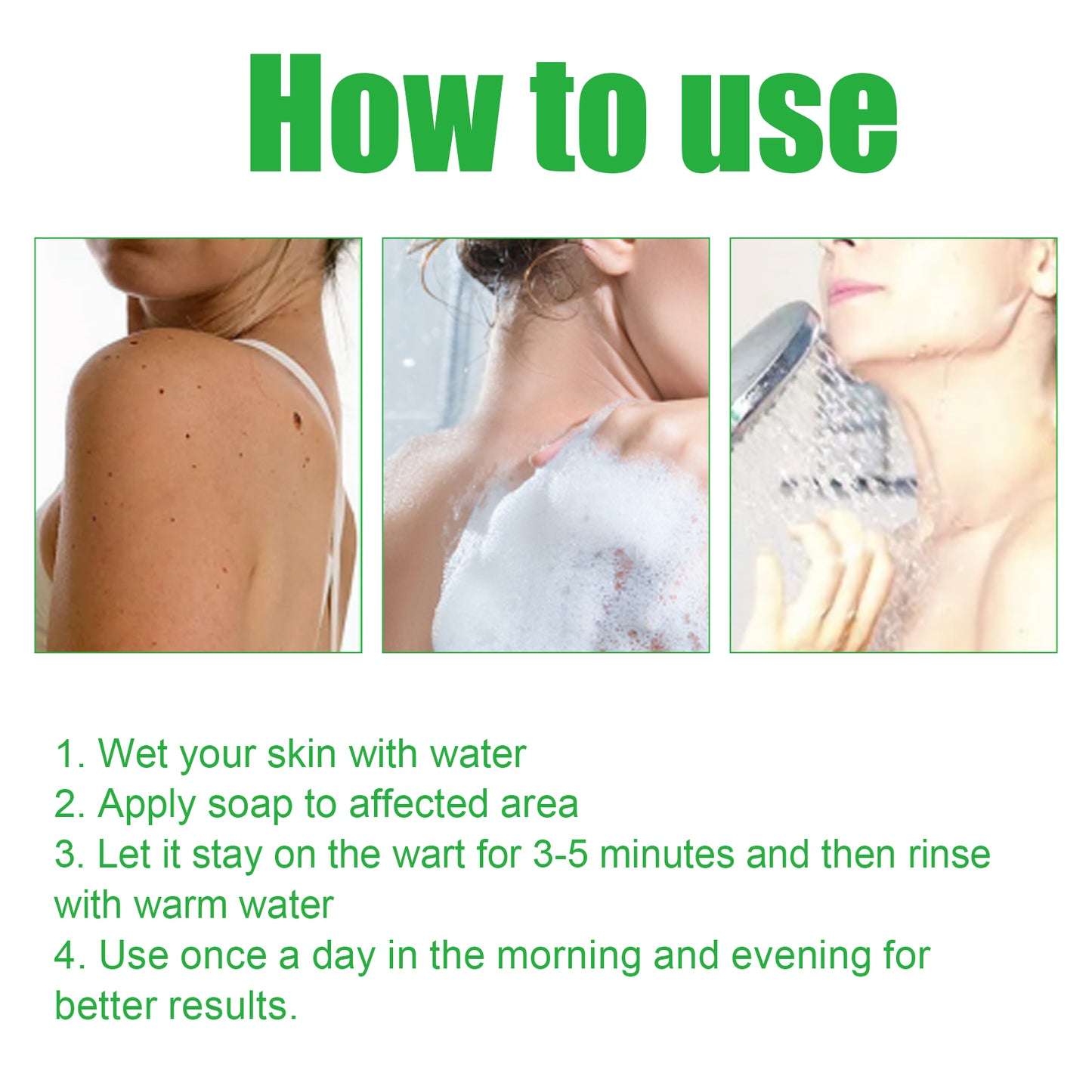 West&Month Mole Remover Soap, Repair Meat Granules Corns And Dark Moles, Smooth Skin Anti-wart Cleansing Soap - LaTezza Online Shop