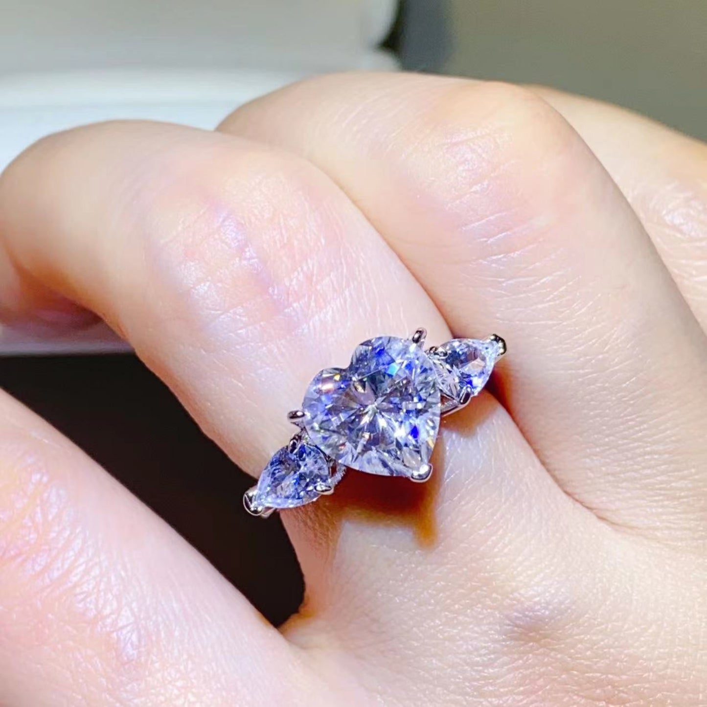 3 Carat Moissanite 925 Sterling Silver Ring - LaTezza Online Shop