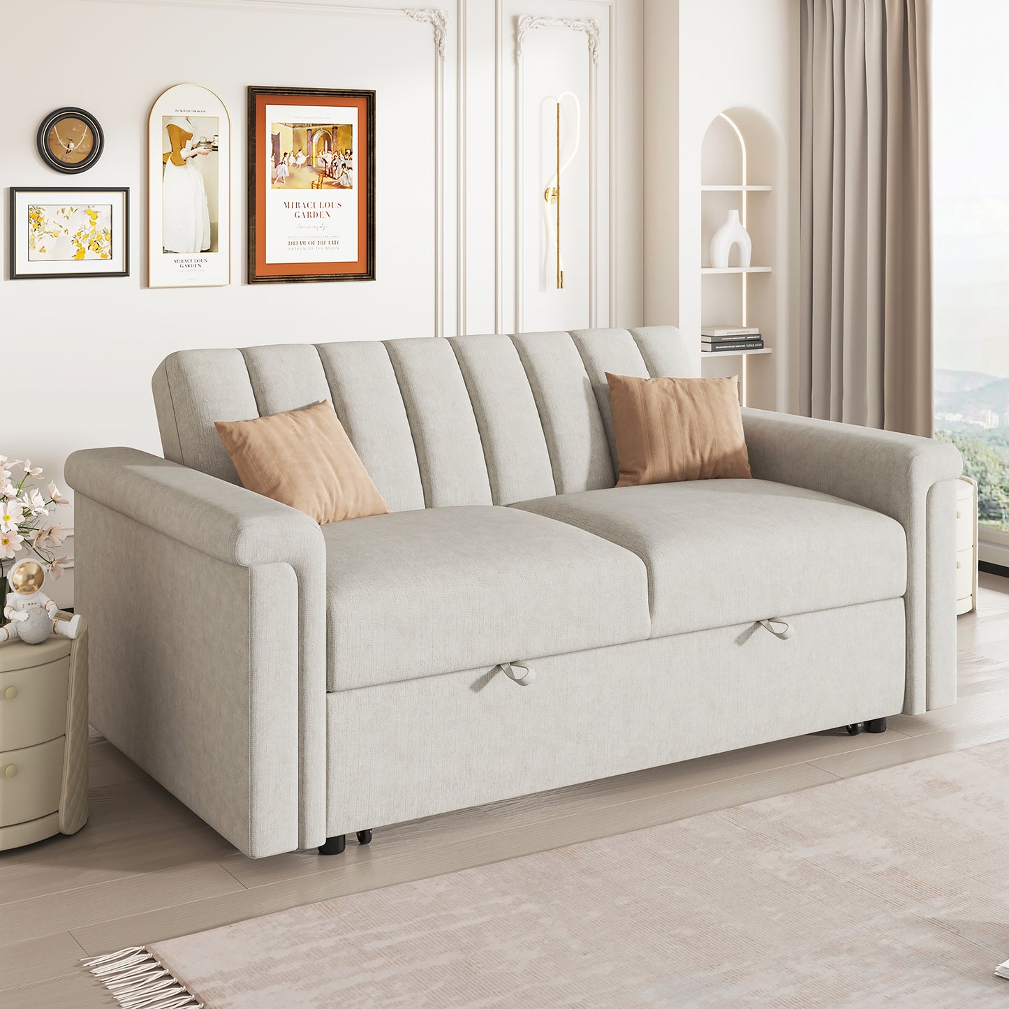 Convertible Soft Cushion Sofa Pull Bed ,for Two People to Sit On - LaTezza Online Shop