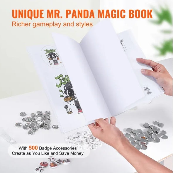 Button Maker Machine, 0.98 Inch 25mm Pin Maker With 500pcs Button Parts - LaTezza Online Shop