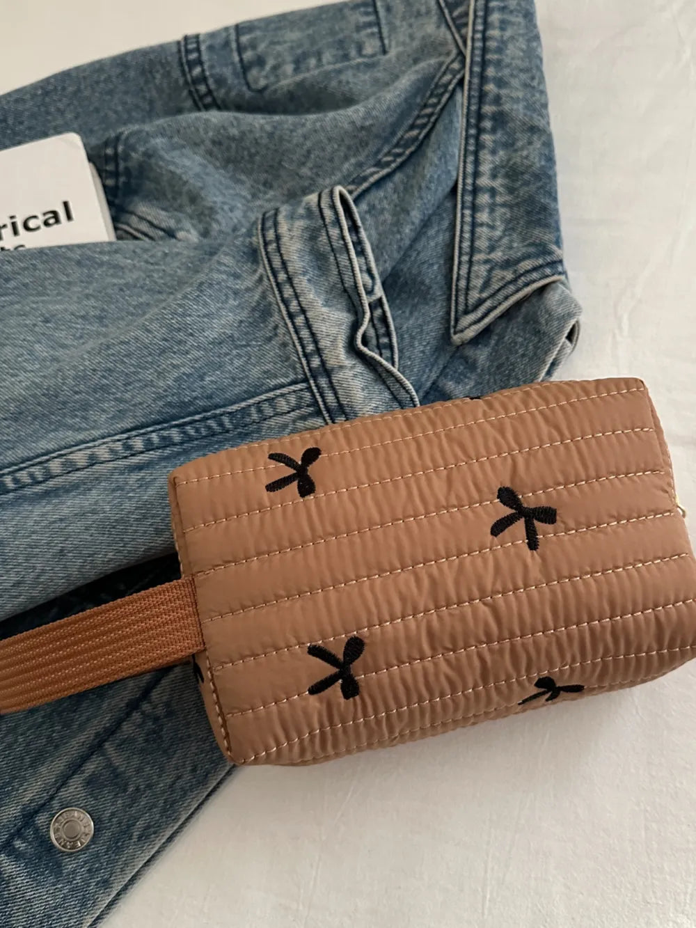 Texture Contrast Bow Wristlet - LaTezza Online Shop