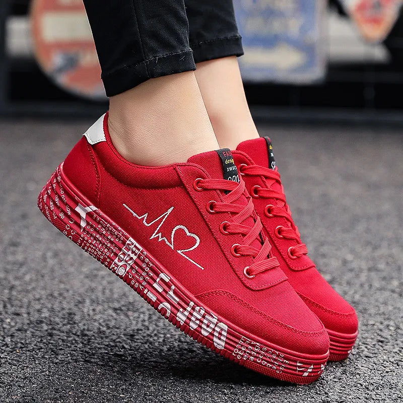 Round Toe Lace Up Platform Sneakers - LaTezza Online Shop