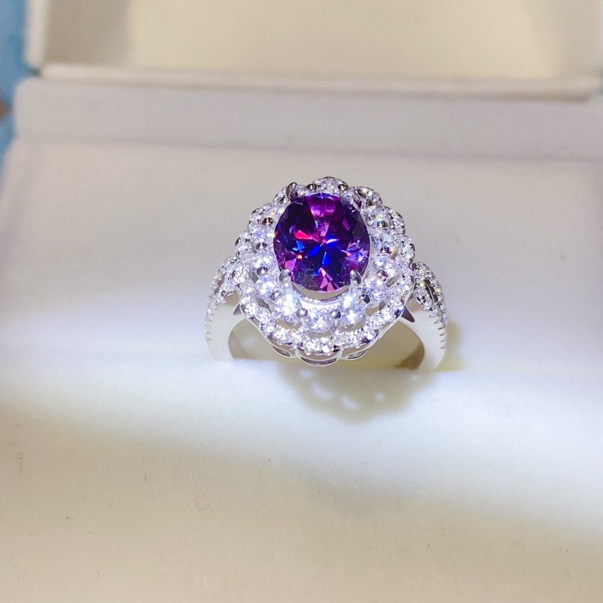 2 Carat Moissanite 925 Sterling Silver Ring - LaTezza Online Shop