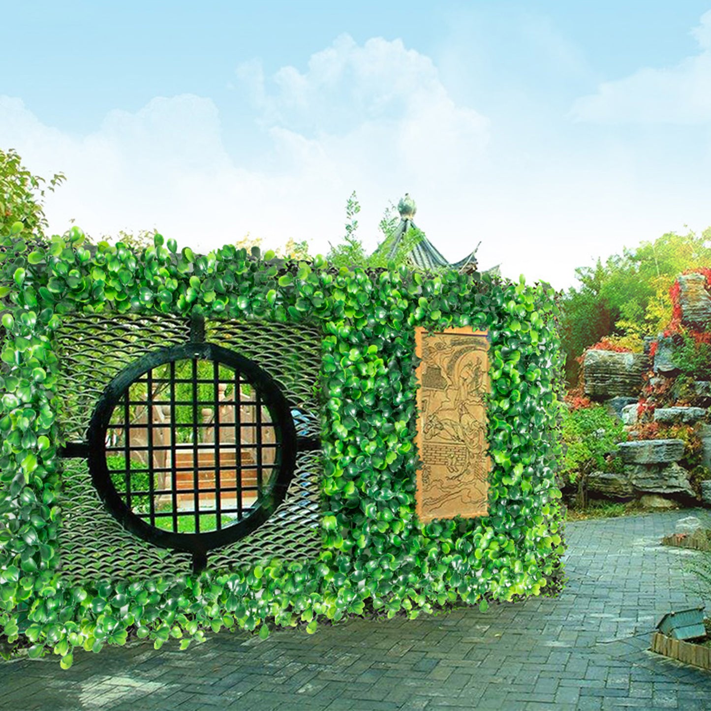 VEVOR 12PCS 20x20inch Artificial Boxwood Panels,Boxwood Hedge Wall Panels,Artificial Grass Backdrop Wall ,Privacy Hedge Screen UV Protected For Outdoor Indoor Garden - LaTezza Online Shop