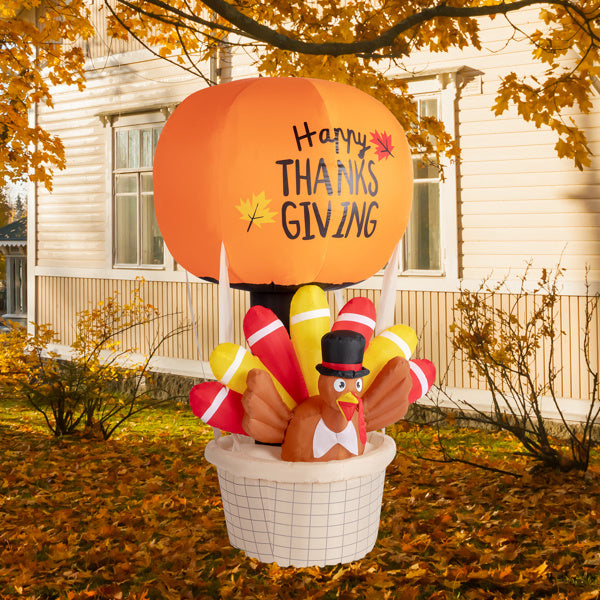 6ft Turkey Hot Air Balloon With 5 LED Lights - LaTezza Online Shop