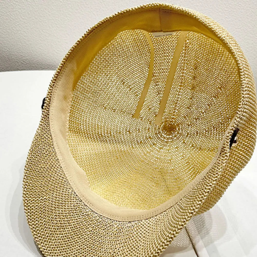 Straw Woven Buckle Hat - LaTezza Online Shop