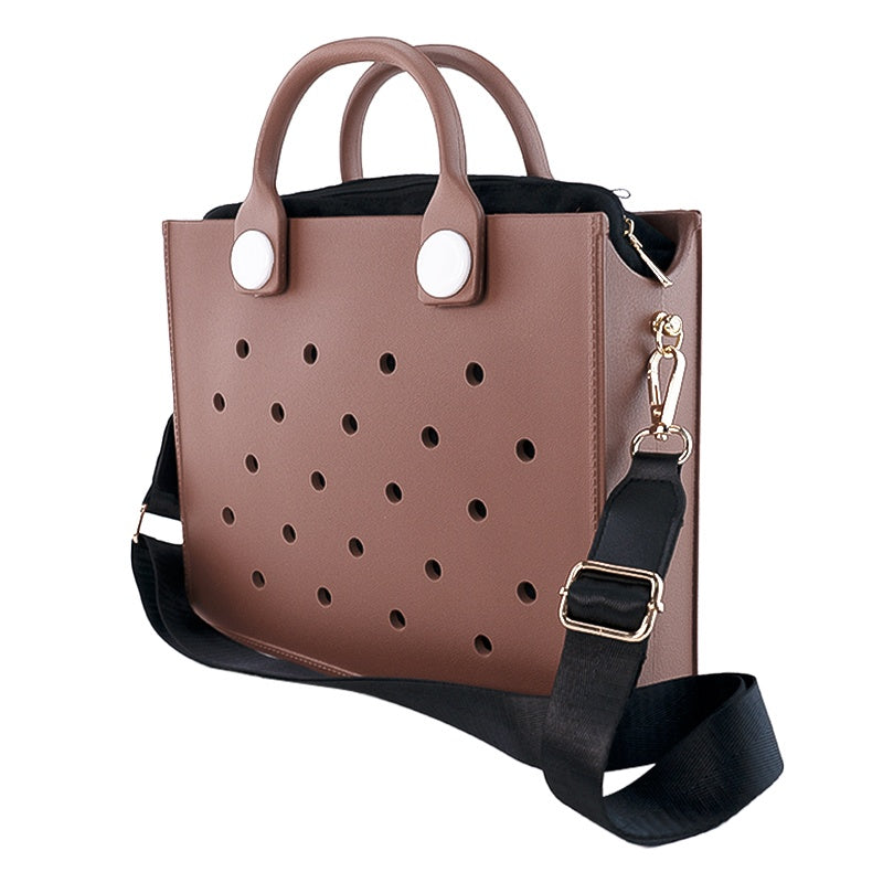 Waterproof EVA Handbag Punching Women's Tote Bags With Shoulder Strap Beach Bag