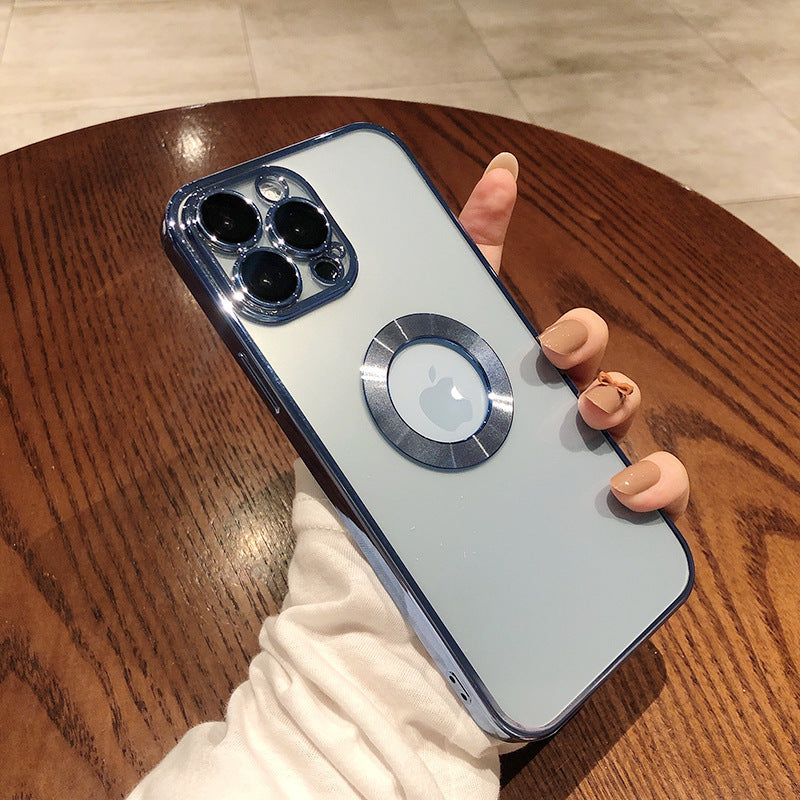 Phone Case With Camera Protector Advanced Electroplating Integrated With Lens Protector Phone Case For Iphone12 13promax Simple 11 Soft - LaTezza Online Shop