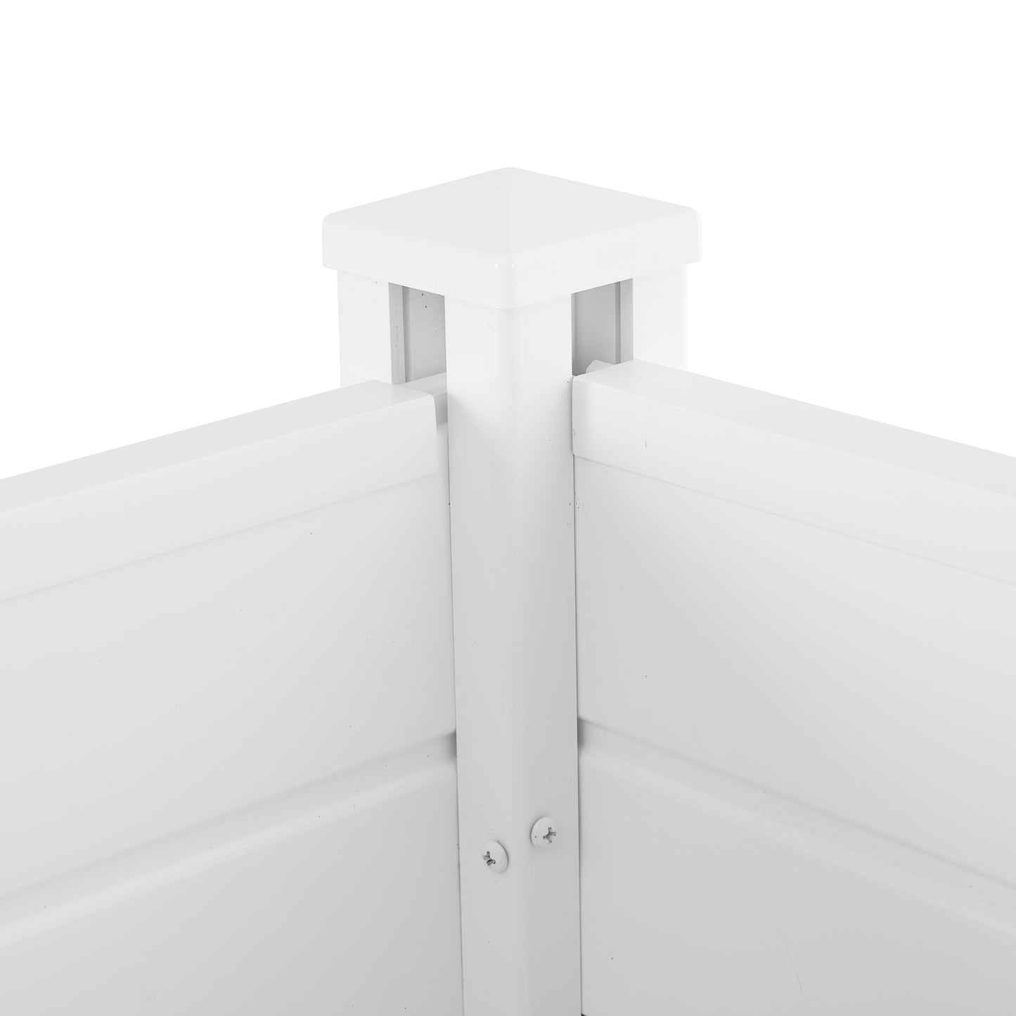 Privacy Fence Panels Kit Air Conditioner Trash Can Enclosure Vinyl white color - LaTezza Online Shop