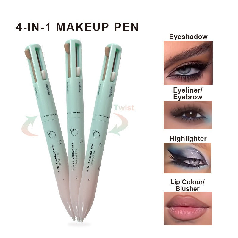 4 in 1 makeup pencil 4 in 1 makeup pencil 4 colors 4 colors lip liner highlight eye shadow eyeliner eyebrow pencil 4in1 - LaTezza Online Shop