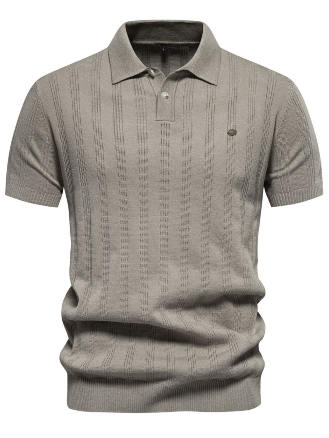 Men's Collared Neck Short Sleeve Knit Polo - LaTezza Online Shop